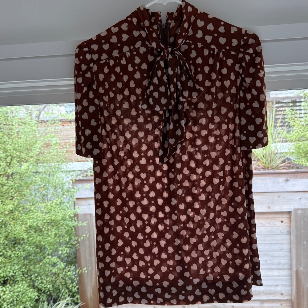 Handmade Vintage Blouse with Pussybow